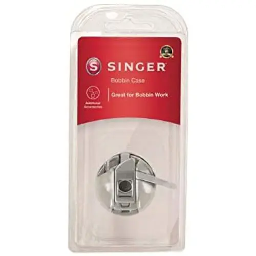 SINGER | Spare Bobbin Case for SINGER Sewing Machines, Tension Screw to Sew Thicker Threads, Fits Class 15 Front-Loading Bobbin Systems - Sewing Made Easy SINGER | Spare Bobbin Case for SINGER Sewing Machines, Tension Screw to Sew Thicker Threads, Fits Class 15 Front-Loading Bobbin Systems - Sewing Made Easy
