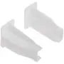 Prime-Line R 7227 Rear Drawer Track Socket, Nylon, White