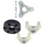 Heavy Duty 285753A Metal Motor Coupling Kit for Whirlpool & Kenmore Washers - Replaces Part Numbers: AP3963893,PS1485646,1195967,285753AVP,21003,280152,285140,285743