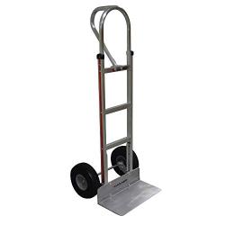 Magliner HMK15AG2C Aluminum Hand Truck, Vertical Loop Handle, 18'' x 9'' Aluminum Extruded Nose Plate, 500 lb Capacity