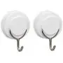 Suction Cup Hooks, VISV 2 Packs Removable Waterproof Heavy Duty Vacuum Suction Cup with Metal Hooks Locking Window Glass Kitchen Bathroom Shower Wall Hooks for Towel Loofah Key Utensils - White Suction Cup Hooks, VISV 2 Packs Removable Waterproof Heavy Duty Vacuum Suction Cup with Metal Hooks Locking Window Glass Kitchen Bathroom Shower Wall Hooks for Towel Loofah Key Utensils - White