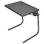 Table Mate II Folding TV Tray Table and Cup Holder with 6 Height and 3 Angle Adjustments the Original TV Tray (Black)