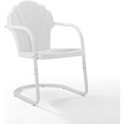 Crosley Tulip 2 Piece Chair Set White Satin