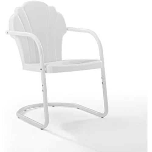 Crosley Tulip 2 Piece Chair Set White Satin
