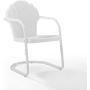 Crosley Tulip 2 Piece Chair Set White Satin