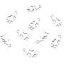 Airssory 10 Pieces 304 Stainless Steel Metal Girl Charms Silhouette Female Figure Charming Pendant for Girlfriend Boyfriend Bracelet Necklace Earrings Jewelry Making DIY Findings - 14mm