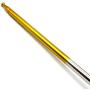 OUERMAMA Metal Appearing Cane Magic Pocket Staff for Professional Magician Stage Close-up Magic Trick Magic Accessories (Golden Silver, 59'')