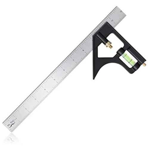 Mr. Pen- Combination Square, 12'' Combo Square, Carpentry Tools, Carpenter Square, Woodworking Tools, Metal Ruler, Framing Square, T Square, T Ruler, Combination Square Set, Square Tool, Metal Square