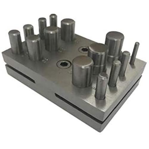 Jewelry Making 14 Piece Disc Cutter Set - 1/8'' to 5/8'' Circle and Round Metal Cutting Forming Charm Coin Pendant Punch Tool