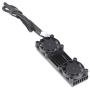 JMT M.2 NVME NGFF Heatsink SSD Cooler with 20mm Powerful Cooling Fan for Desktop PCIE M.2 2280 22110SSD with Thermal Pad (Black for 2280)