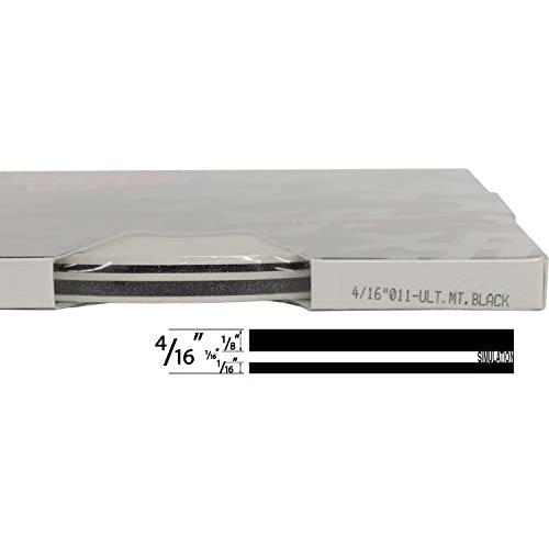 Universal TFX 0004011 - Auto Customizing Dual Pinstripe - 4/16'' x 150 (1/8” Stripe, 1/16'' Gap, Then 1/16” Stripe) - 011-Ultra Metallic Black