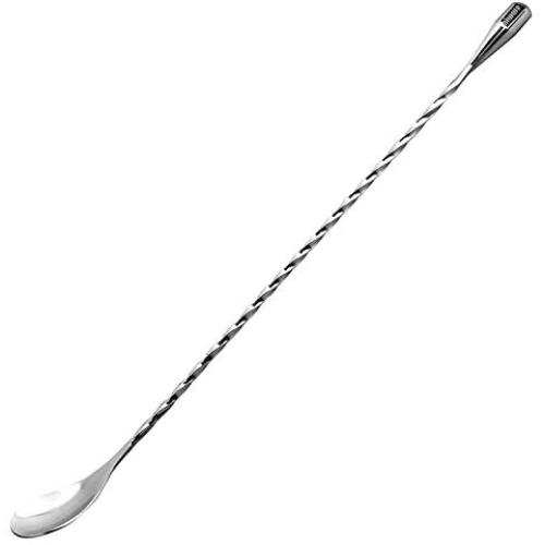 Hiware LZS13B 12 Inches Stainless Steel Mixing Spoon, Spiral Pattern Bar Cocktail Shaker Spoon