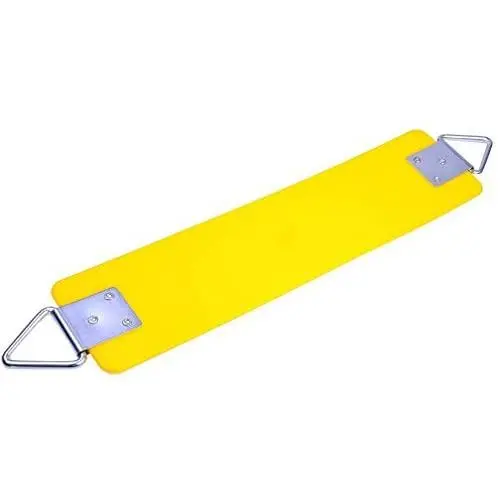 AGPTEK Swing Seat, 30.4 x 6 x 0.27 Inch Yard Swing for Kids & Adults with Metal Triangle Ring -- Yellow (300KG /660LB Weight Limit) AGPTEK Swing Seat, 30.4 x 6 x 0.27 Inch Yard Swing for Kids & Adults with Metal Triangle Ring -- Yellow (300KG /660LB Weight Limit)