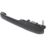 Evan-Fischer EVA1870107143547 Exterior Door Handles for Set of 2 Rear Left and Right Side Metal bezel plastic lever Black