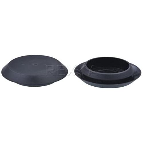 Rexka Flush Sheet Metal Plugs Plastic 7/8'' Hole Black (Pack of 100)