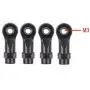 EAPTS 10pcs Metal Link with Plastic Rod Ends for Axial SCX10 II 90046 90047 RC Crawler EAPTS 10pcs Metal Link with Plastic Rod Ends for Axial SCX10 II 90046 90047 RC Crawler