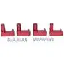 Aluminum Geo Tracker/Suzuki Sidekick Soft Top Roof Latch Rebuild Kit (with springs)