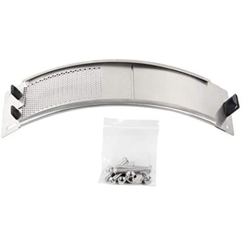 Dracarys Green Egg Replacement Parts Stainless Steel Draft Door Kit BBQ Parts Big Green Egg Parts Accessories Fit for Medium & Large Big Egg Grill, with Punched Mesh Screen