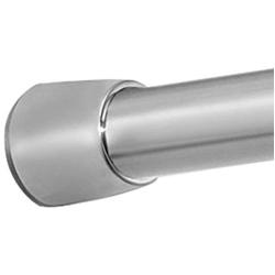 iDesign Astor Metal Tension, Adjustable Customizable Curtain Rod for Bathtub, Shower Stall, Closet, Doorway, 43-75'', Brushed Stainless Steel,78570