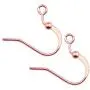  50pcs Ball Flattened Ear Hook (Keep Color Rose Gold/Rhodium Silver Open Circle Earring Part Round Line DIY Jewelry Marking ， (Color : Black)