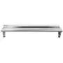 Stainless Steel Shelf 12 x 48 Inches, 280 lb, Commercial NSF Wall Mount Floating Shelving for Restaurant, Kitchen, Home and Hotel