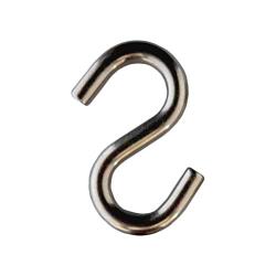 S Hook - Heavy Duty, Marine Grade 316 Stainless Steel 2.5'' Long, 5/16'', Extra Strong S Shaped Hook - Thick Metal Hook for Hanging and Utility Use (4)