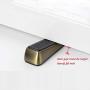 Rubber Door Stopper Metal Door Wadge Heavy Duty Door Stop Tall Doorstop, 1.18 Inch Height (1)