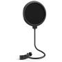 USB Microphone for Computer, JEEMAK Metal Condenser PC Microphone for Laptop and Microphone Pop Filter, Swivel Double Layer Sound Shield Guard for Blue Yeti and Any Other Mic