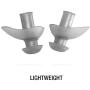 Speedo Unisex-Adult Swim Training Ergo Ear Plugs Silver
