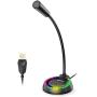 BENGOO USB Computer Microphone, Podcast Gaming Mic with Mute Button, Plug & Play Condenser, RGB Light and Gooseneck Compatible with PC PS4 Laptop Mac Windows for Recording Conference YouTube Streaming