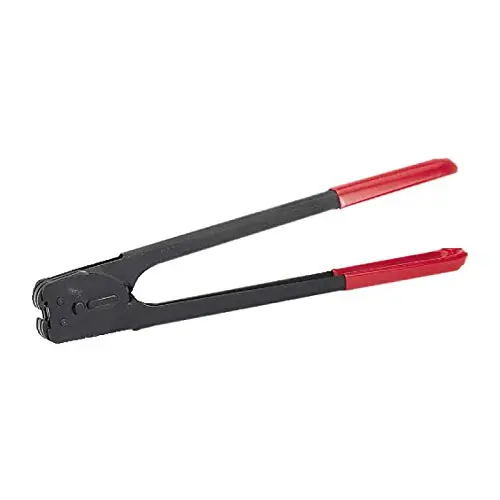 IDL Packaging C-3126 Double Notched Front Action Sealer/Crimper for 3/4'' Steel Strapping – Durable Tool with Long Handle – Good for Horizontal and Vertical Operation – Heat-Treated Wearing Steel Parts IDL Packaging C-3126 Double Notched Front Action Sealer/Crimper for 3/4'' Steel Strapping – Durable Tool with Long Handle – Good for Horizontal and Vertical Operation – Heat-Treated Wearing Steel Parts