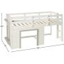 DONCO Twin Sweet Dreams LOW LOFT, White/Grey