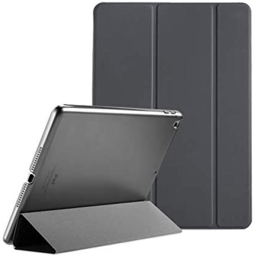 ProCase iPad 9.7 Case (Old Model) 2018 iPad 6th Generation / 2017 iPad 5th Generation Case - Ultra Slim Lightweight Stand Case with Translucent Frosted Back Smart Cover for iPad 9.7 Inch –Grey
