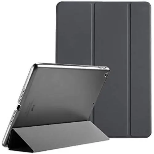 ProCase iPad 9.7 Case (Old Model) 2018 iPad 6th Generation / 2017 iPad 5th Generation Case - Ultra Slim Lightweight Stand Case with Translucent Frosted Back Smart Cover for iPad 9.7 Inch –Grey ProCase iPad 9.7 Case (Old Model) 2018 iPad 6th Generation / 2017 iPad 5th Generation Case - Ultra Slim Lightweight Stand Case with Translucent Frosted Back Smart Cover for iPad 9.7 Inch –Grey