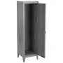 FurnitureR 54.1'' High Standing Metal Locker Storage Cabinet 3-in-1 Shelves Removable with Keys Lockable