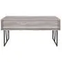 Analiese 4-drawer Writing Desk Grey Driftwood and Black Analiese 4-drawer Writing Desk Grey Driftwood and Black