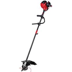 Craftsman WS235 2-Cycle 17-Inch Straight Shaft Gas Powered Brush Cutter and String Trimmer Handheld Weed Wacker with Attachment Capabilities for Lawn Care, Liberty Red