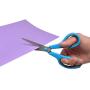 Westcott 8'' Straight Stainless Steel Soft Grip Handle Scissors, Assorted Colors, Pack of 15