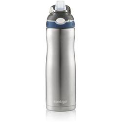 Contigo Autospout Straw Ashland Chill Vacuum-Insulated Stainless Steel Water Bottle, 20 oz., Monaco