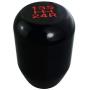 Abfer Black Stick Shift Gear Knob, Car Shifter Head 5 Speed Metal Shifting Knob Aluminum Alloy Shifter Handle Lever for Most Manual Transport Vehicles