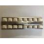 MixRBBQ Grill Briquette Tray & Briquettes Set for Viking Grill, Stainless Steel Heat Plate and Ceramic Briquettes (18-1/8'' L X 5-7/16'' W)