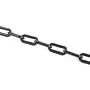 Houseables Plastic Chain, Safety Barrier, 124 Foot, 2'' Links, Light Weight, UV Protected, Accessory for Crowd Control, Queue Line, Decoration, Chains Link Fence (Black)