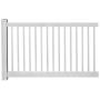 WamBam Traditional 4 by 7-Feet Premium Yard and Pool Vinyl Fence Panel with Post and Cap