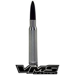 VMS Racing 50 Cal Caliber GUNMETAL BLACK TIP BULLET ANTENNA in Heavy Gauge Billet Aluminum Short Compatible with Dodge Ram 1500 2500 3500 1994-2008