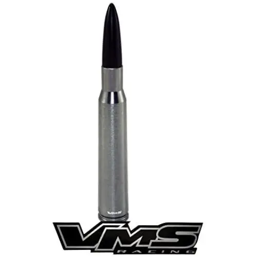 VMS Racing 50 Cal Caliber GUNMETAL BLACK TIP BULLET ANTENNA in Heavy Gauge Billet Aluminum Short Compatible with Dodge Ram 1500 2500 3500 1994-2008 VMS Racing 50 Cal Caliber GUNMETAL BLACK TIP BULLET ANTENNA in Heavy Gauge Billet Aluminum Short Compatible with Dodge Ram 1500 2500 3500 1994-2008