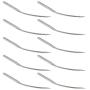 Prettyia 100Pcs Portable Silver Metal Blindstitch Sewing Machine Needles LW6T