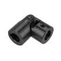 U-Joint Motor Connector, 16 x 32 x 70mm DIY Steering Universal Joint Made of Metal for Connecting Model Cars, Model Ships, Robots