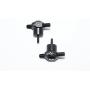 GPM for Traxxas Unlimited Desert Racer 4X4 (#85076-4) Upgrade Parts Aluminum Spare Tire Locking - 2Pc Set Black
