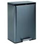 Rubbermaid Elite Stainless Steel Metal Step-On Trash Can for Home and Kitchen, 12 Gallon, Charcoal