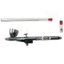 Badger Air-Brush Company RK-1 Krome Airbrush 2-in-1 Ultra Fine Airbrush with Additional Fine Tip, Spray Regulator and Needle